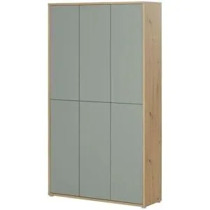 Höffner Schuh- und Mehrzweckschrank  Bolognano ¦ grün ¦ Maße (cm): B: 109 H: 192 T: 34.8