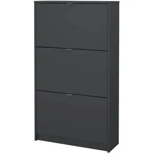 Höffner Schuhkipper  Cisano ¦ grau ¦ Maße (cm): B: 70,3 H: 123,6 T: 24.1