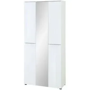 Höffner Garderobenschrank  Vitreo Neo ¦ weiß ¦ Maße (cm): B: 90 H: 196 T: 41.0