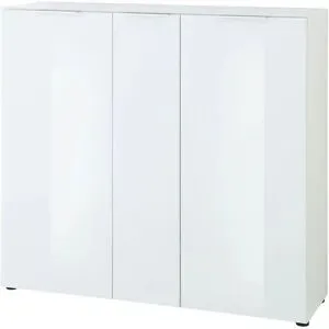 Höffner Schuhschrank  Vitreo Neo ¦ weiß ¦ Maße (cm): B: 136 H: 125 T: 41.0