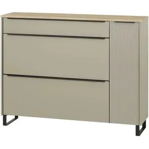 Höffner Schuhschrank  Brera ¦ beige ¦ Maße (cm): B: 137 H: 105 T: 34.0