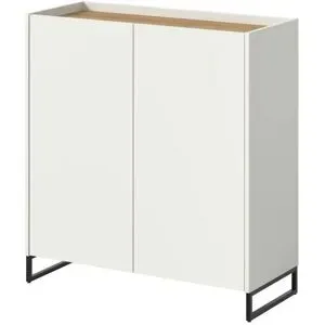 Höffner Schuhschrank   ¦ weiß ¦ Maße (cm): B: 90 H: 97