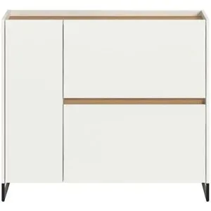 Höffner Schuhschrank   ¦ weiß ¦ Maße (cm): B: 110 H: 94