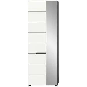 Höffner Garderobenschrank  Canu ¦ grau ¦ Maße (cm): B: 65 H: 190