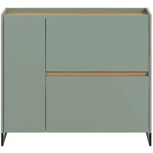 Höffner Schuhschrank   ¦ grün ¦ Maße (cm): B: 110 H: 94