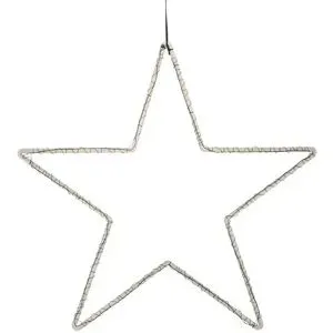 Höffner LED Stern   ¦ grau ¦ Kunststoff ¦ Maße (cm): B: 61 H: 59 T: 4.5