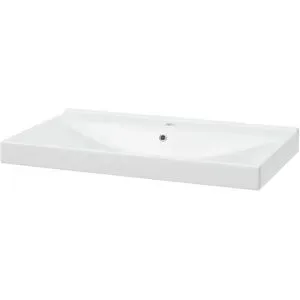 Höffner Keramik-Waschbecken  Fährsee ¦ weiß ¦ Maße (cm): B: 80 H: 7 T: 46.0