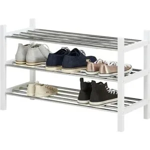 Höffner Schuhregal  Alimos ¦ weiß ¦ Maße (cm): B: 77 H: 48 T: 30.0