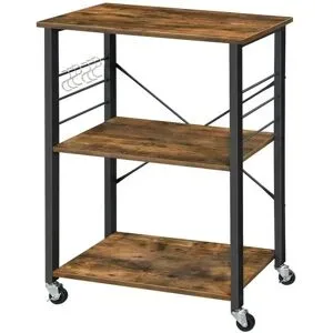Höffner Servierwagen   ¦ braun ¦ Maße (cm): B: 60 H: 89