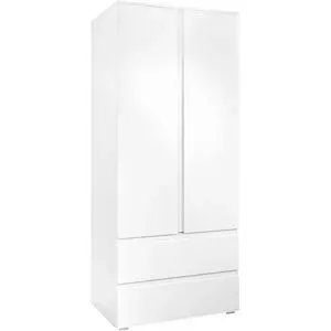 smart Kleiderschrank  BEN ¦ weiß ¦ Maße (cm): B: 80 H: 191 T: 55.0