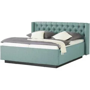 meinBett Polsterbettgestell  Eyra ¦ türkis/petrol ¦ Maße (cm): B: 188 H: 104