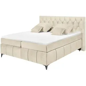 meinBett Boxspringbett  Pembroke ¦ creme ¦ Maße (cm): B: 200 H: 121