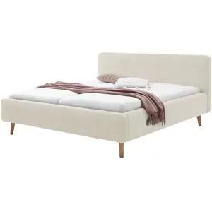 Höffner Polsterbett  Mattis ¦ beige ¦ Maße (cm): B: 201 H: 105