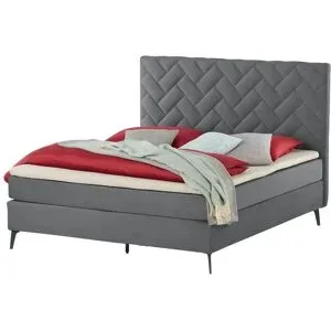 Höffner Boxspringbett  Weave ¦ rosa/pink ¦ Maße (cm): B: 180 H: 122