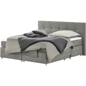 uno Motor-Boxspringbett  Manolo ¦ grau ¦ Maße (cm): B: 202 H: 112