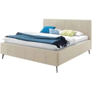 Höffner Polsterbettgestell  Lizzano ¦ beige ¦ Maße (cm): B: 194 H: 114