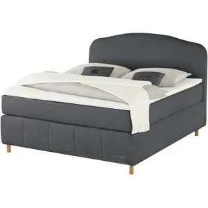 Jette Home Boxspringbett  Jette Cloud ¦ grau ¦ Maße (cm): B: 202 H: 132,5
