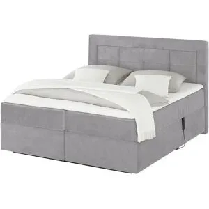 Jette Home Motor-Boxspringbett  Jette Patch ¦ grau ¦ Maße (cm): B: 162 H: 127