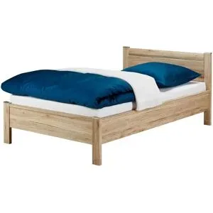 Höffner Bettgestell 120x200 - Eiche (Optik) Arne ¦ holzfarben ¦ Maße (cm): B: 128 H: 87