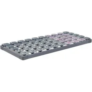 TEMPUR Tellerlattenrost  TEMPUR® Premium Flex 500 ¦ grau ¦ Maße (cm): B: 140 H: