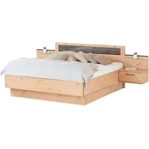 Höffner Bettanlage  Birmingham ¦ holzfarben ¦ Maße (cm): B: 186 H: 97 T: 207.0