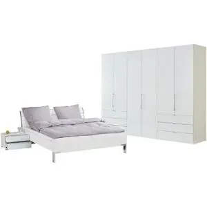 Höffner Komplett-Schlafzimmer 4-teilig  Beda ¦ weiß