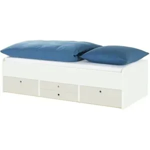 Höffner Schubkastenbett  Grow Up ¦ weiß ¦ Maße (cm): B: 127 H: 54,5