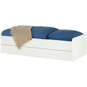 Höffner Stauraumbett  Grow Up ¦ weiß ¦ Maße (cm): B: 127 H: 54,5