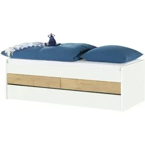 Höffner Duobett mit Stauraum  Grow Up ¦ weiß ¦ Maße (cm): B: 127 H: 66