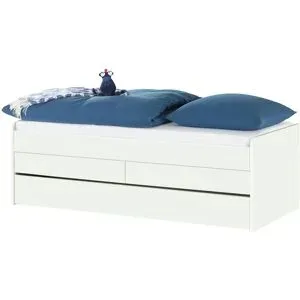 Höffner Duobett mit Stauraum  Grow Up ¦ weiß ¦ Maße (cm): B: 127 H: 66