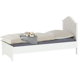 Höffner Bett  Eloise ¦ weiß ¦ Maße (cm): B: 95 H: 110