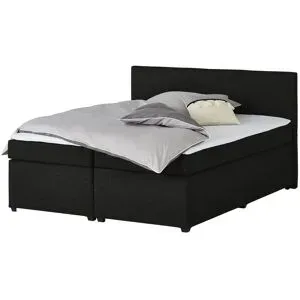 Höffner Boxspringbett  Countess ¦ schwarz ¦ Maße (cm): B: 187 H: 104