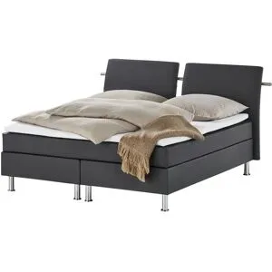 Höffner Boxspringbett  Krom ¦ grau ¦ Maße (cm): B: 192 H: 122