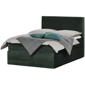 Boxspringbett 140 x 200 cm  Boxi Classic ¦ grün ¦ Maße (cm): B: 140 H: 125