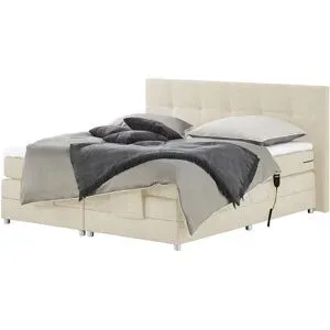 uno Motor-Boxspringbett  Manolo ¦ creme ¦ Maße (cm): B: 202 H: 112