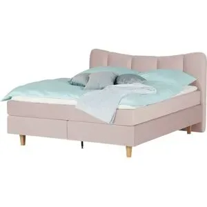 Höffner Boxspringbett  Dalur ¦ rosa/pink ¦ Maße (cm): B: 200 H: 110