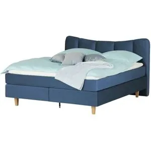 Höffner Boxspringbett  Dalur ¦ blau ¦ Maße (cm): B: 200 H: 110