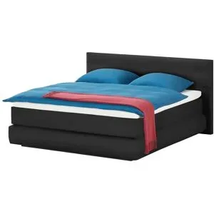 Wohnwert Boxspringbett  Dormian Bolge Low ¦ schwarz ¦ Maße (cm): B: 180 H: 102
