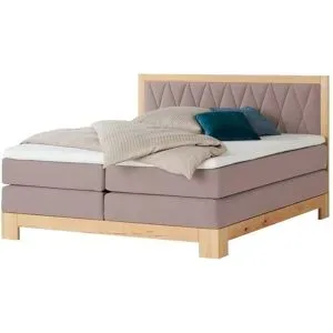 Switch Refresh Boxspringbett teilmassiv Endo ¦ rosa/pink ¦ Maße (cm): B: 160 H: