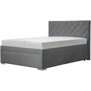 Höffner Polsterbett  Kelso ¦ grau ¦ Maße (cm): B: 131 H: 117
