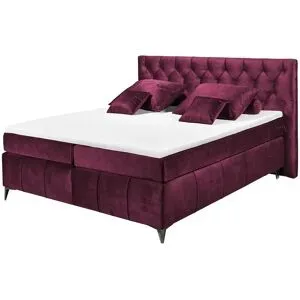 meinBett Boxspringbett  Pembroke ¦ rot ¦ Maße (cm): B: 200 H: 121