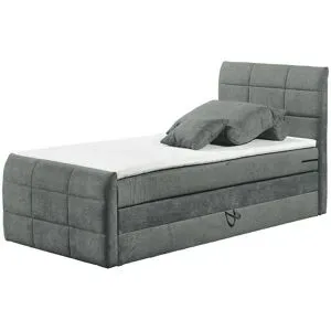uno Boxspringbett mit Bettkasten Kosmo ¦ grau ¦ Maße (cm): B: 103 H: 113