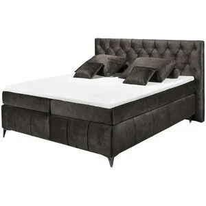 meinBett Boxspringbett  Pembroke ¦ braun ¦ Maße (cm): B: 200 H: 121