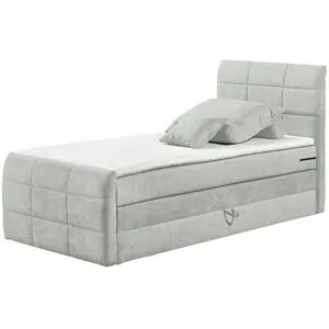 uno Boxspringbett mit Bettkasten Kosmo ¦ grau ¦ Maße (cm): B: 123 H: 113