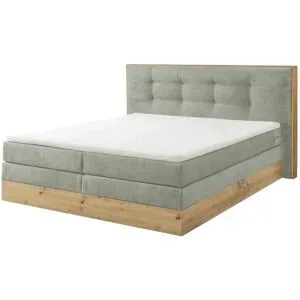 uno Boxspringbett mit Bettkasten Nox ¦ beige ¦ Maße (cm): B: 205 H: 114