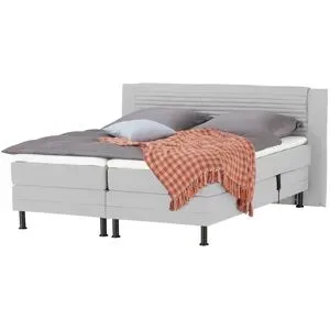 Höffner Motor-Boxspringbett  Synda ¦ grau ¦ Maße (cm): B: 160 H: 107