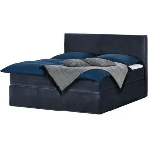 Boxspringbett 160 x 200 cm  Boxi Classic ¦ blau ¦ Maße (cm): B: 160 H: 125