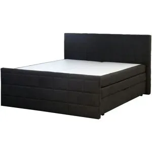 Höffner Boxspringbett  Vito ¦ schwarz ¦ Maße (cm): B: 193 H: 117
