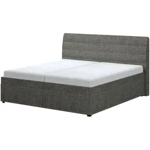 Höffner Boxspringbett  Comte ¦ grau ¦ Maße (cm): B: 182 H: 116