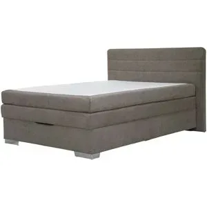 Höffner Boxspringbett mit Bettkasten Hackney ¦ braun ¦ Maße (cm): B: 161 H: 109